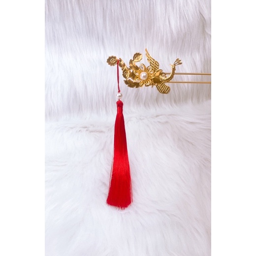 Trâm Cài Tóc Cô Dâu - Chim Công - Cài Trái