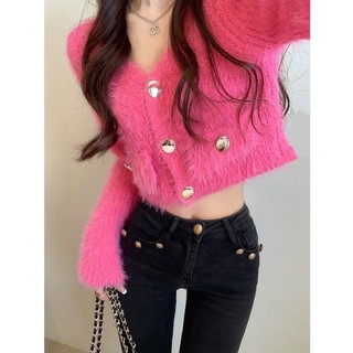 Áo croptop lông thỏ