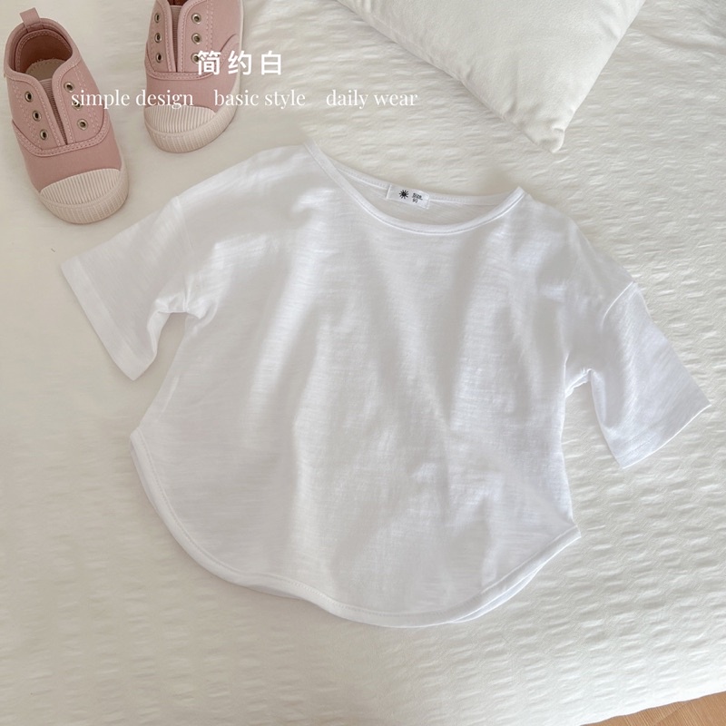 Áo mùa hè cho bé, Áo cộc cho bé chất cotton phong cách Hàn Quốc