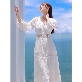 Đầm maxi đi biển (vải tốt)