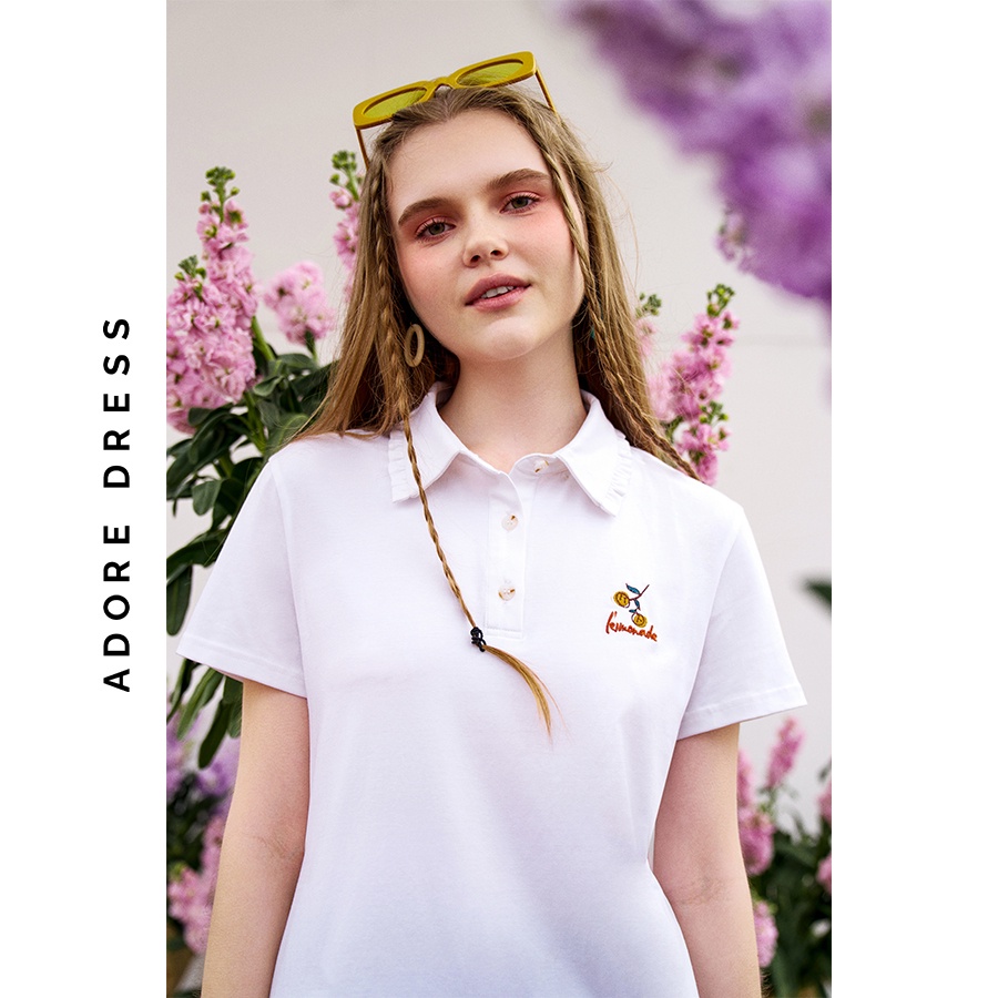 Áo phông polo T-shirts cotton 2 màu 3ASTS1006 ADORE DRESS