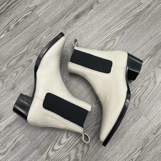 Giày chelsea boot da bò bạch - Đế phíp gỗ