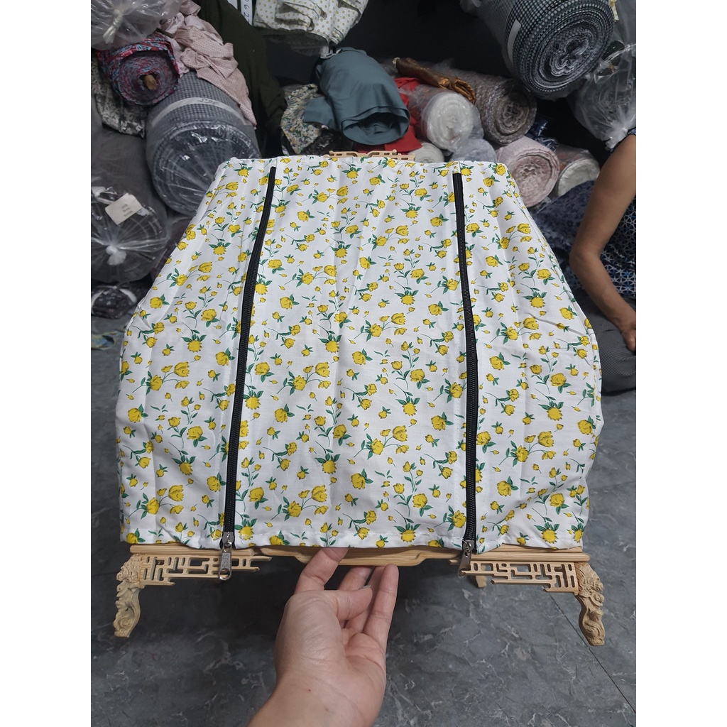 Áo lồng chim chào mào vải hoa cao cấp