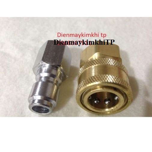 Bộ khớp bi nối nhanh dây rửa Xe cao áp 3/8 inch lắp dây máy rửa xe công nghiệp