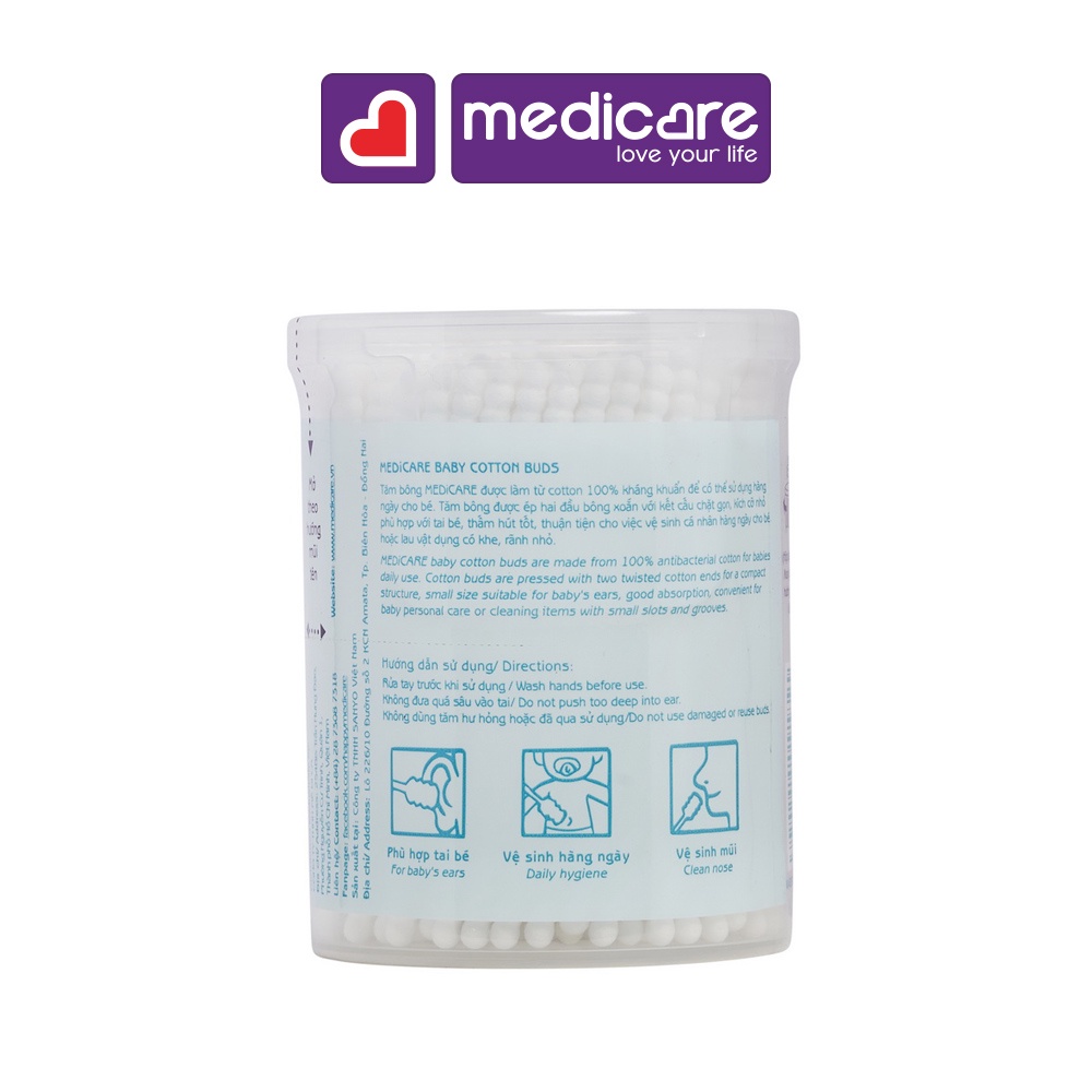 Tăm bông MEDiCARE Baby 180 cây