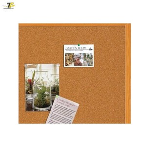 Bảng ghim bần (ghim lie) khung gỗ 60 x 90 cm - Tặng hộp ghim 35 cái