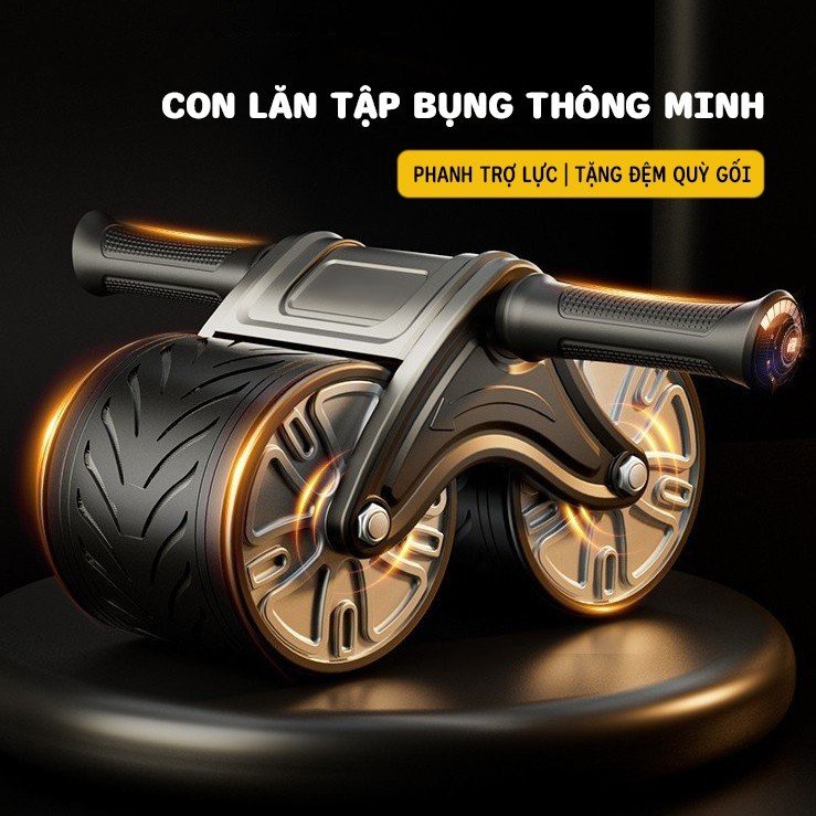 Con Lăn Trợ Lực Tập Bụng Thế Hệ Mới Con Lăn Tập Cơ Bụng Cao Cấp Sử Dụng Công Nghệ Mới Có Phanh Lò Xo Trợ Lực CHỒY Xì To