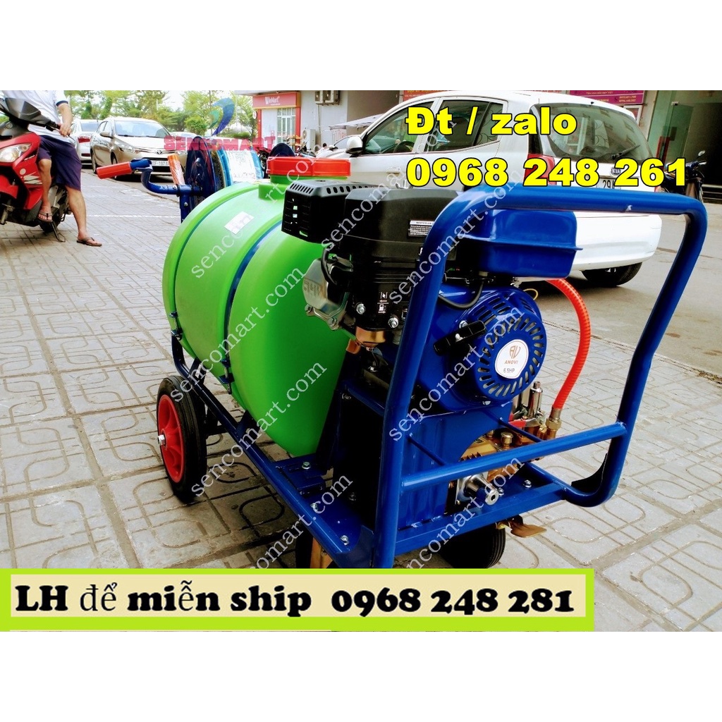 ( SALE )Máy phun thuốc trừ sâu đẩy tay 5.5HP - 160 lít siêu rẻ