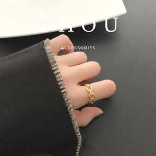 Nhẫn Titan Mắt Xích | CHOU ACCESSORIES |