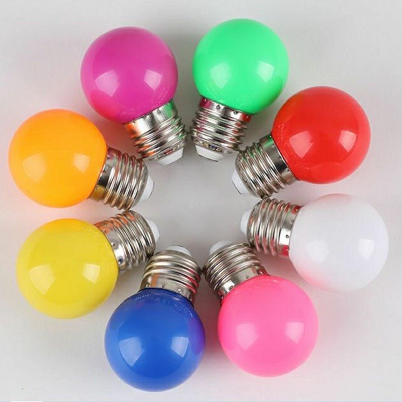 Bóng Đèn Led 1W Nhiều Màu, Bóng Chanh Led Đui E27,Chống Nước Ngoài Trời,Sân Vườn | BigBuy360 - bigbuy360.vn
