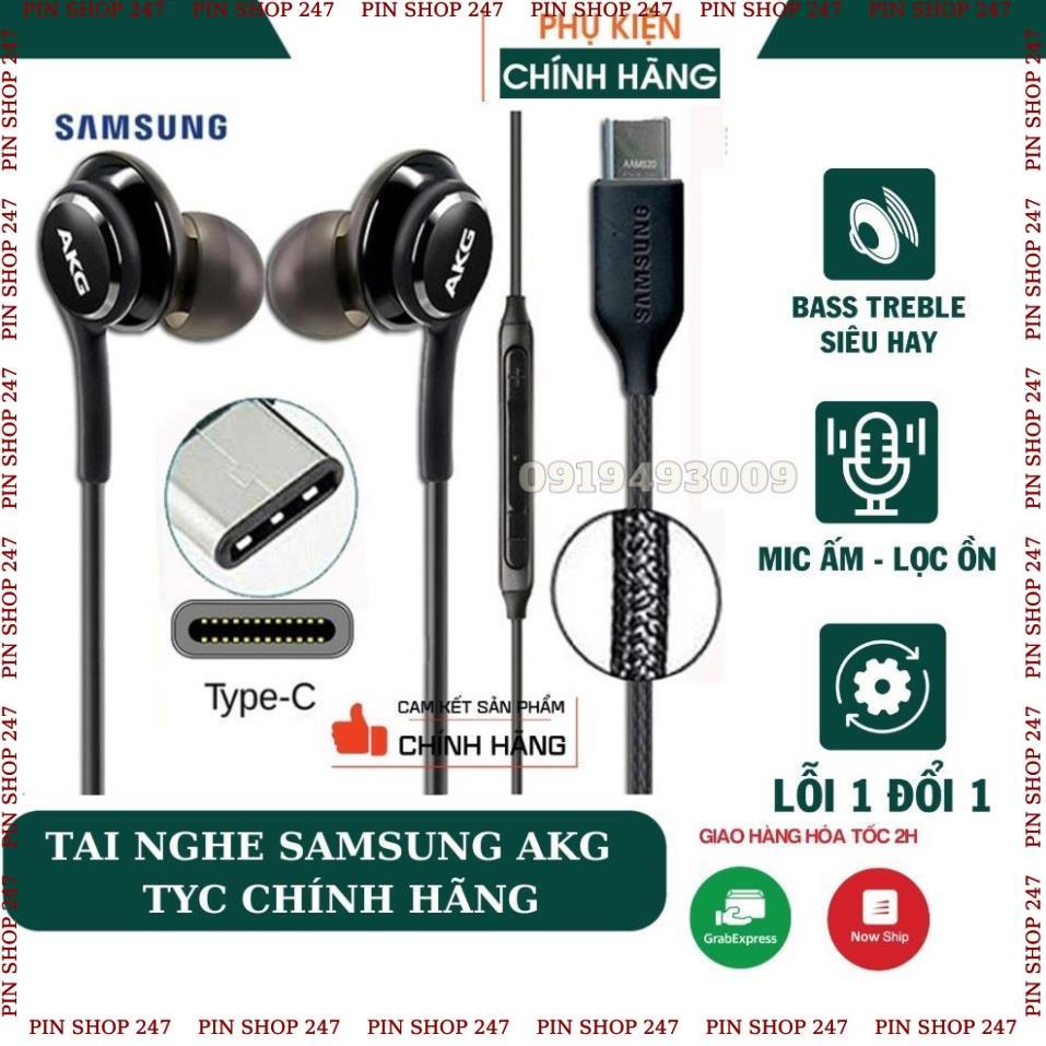 Tai nghe có dây Samsung AKG Type C/jack 3.5 Note 10 Note 20 S21 chính hãng, tai phone nhét tai gaming PIN SHOP 247