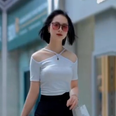 Áo croptop cộc tay 4LOVA cổ vuông điệu vải thun ôm body crotop nữ cotton co giãn tốt EVA115