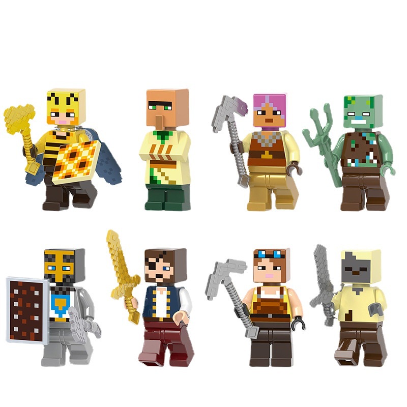 Minecraft mô hình lắp ráp Khối đồ chơiDùng Làm Quà Tặng Cho BéThế giới của tôi myword khối hình con búp bê trò chơi xung quanh trẻ em đồ chơi quà tặng