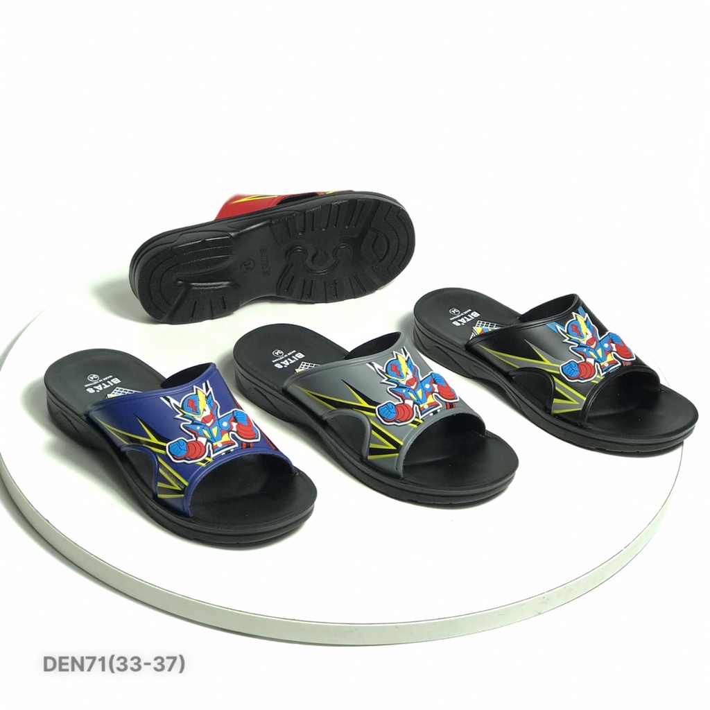 Dép lê bé trai BITAS 33-37 ❤️FREESHIP❤️ Dép lê quai ngang siêu nhân đế nhẹ DEN71