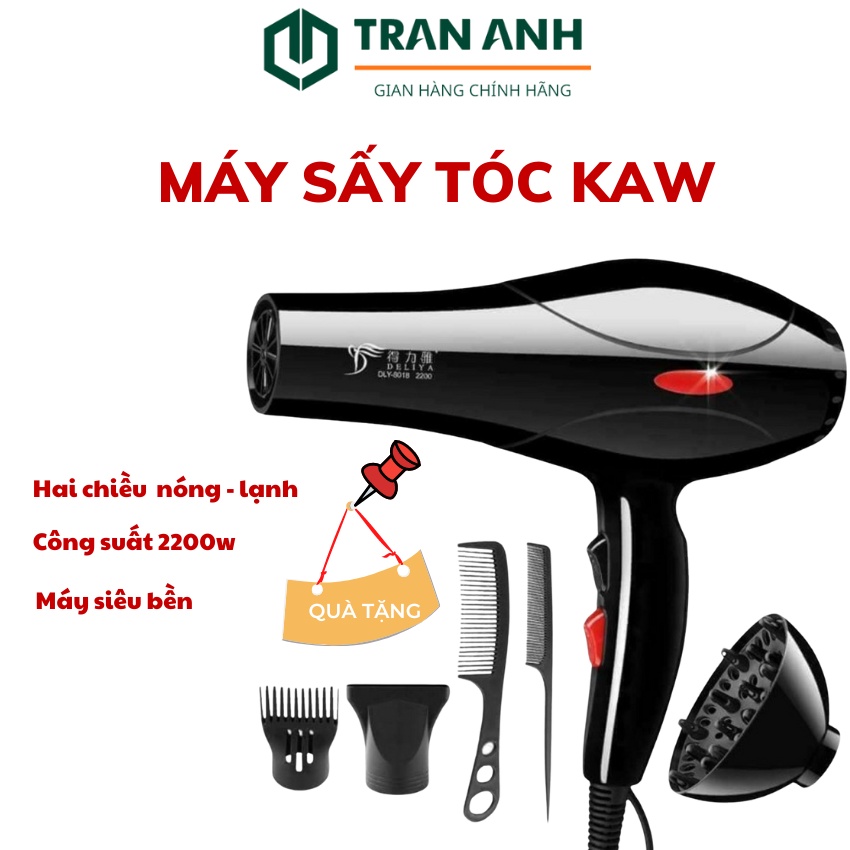 Máy Sấy Tóc KAW , Chế Độ Sấy 2 Chiều, tạo kiểu tóc chuyên nghiệp, lỗi 1 đổi 1