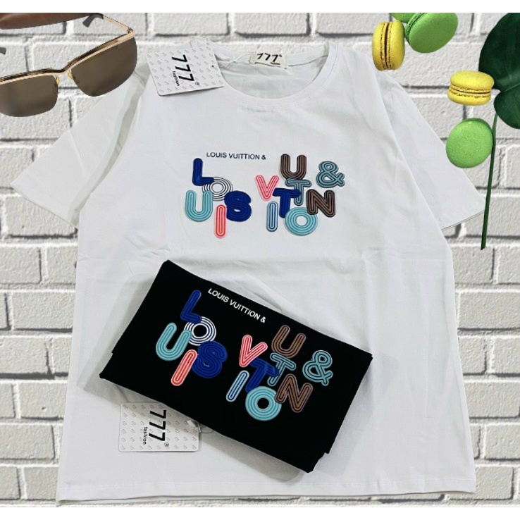 Áo thun nữ, chất thun thái, áo cotton form vừa, mẫu A17: Màu trắng