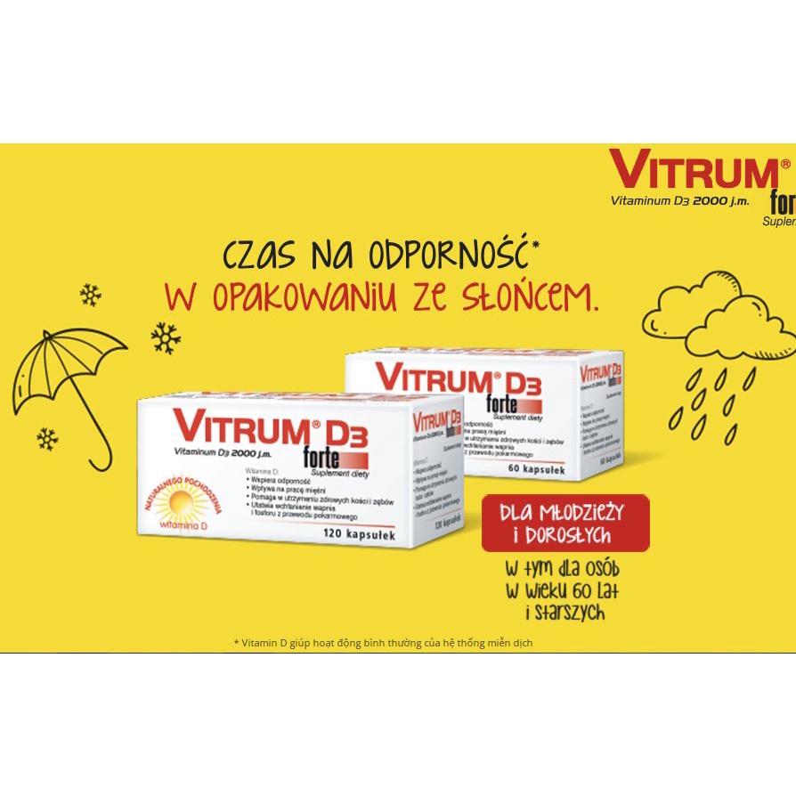 Vitamin D3 2000IU Vitrum D3 Forte