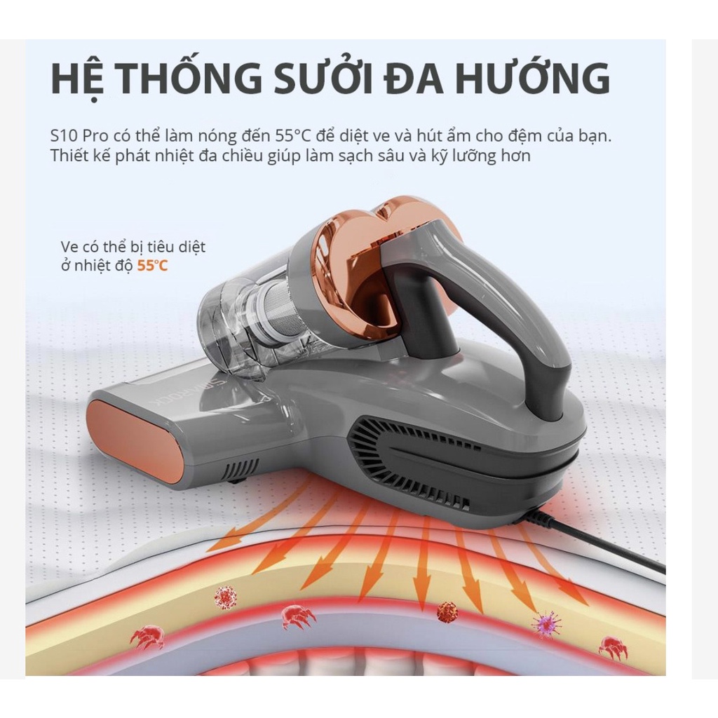 Máy hút đệm diệt khuẩn thông minh Smarock S10 Pro