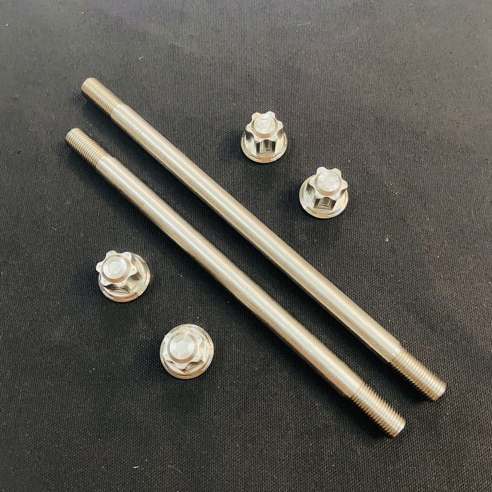 Bát tăng sên CNC, Trục cốt bánh trước sau kèm tán Salaya Inox sử dụng cho Wave, Dream các đời