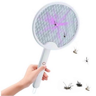 Vợt bắt muỗi thông minh gấp gọn 2 in 1 - đèn bắt muỗi tự động ban đêm gấp gọn