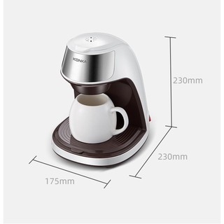 Konka Máy pha cà phê American Drip Máy pha cà phê Coffee Machine Cà phê miễn phí Cà phê