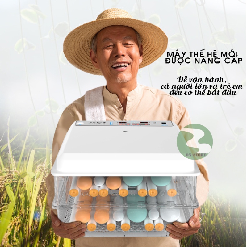 Máy ấp trứng mini thông minh tự đảo DN12-130 DN70