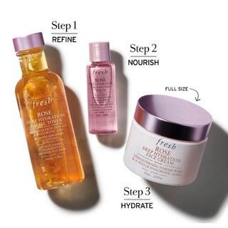 Set dưỡng da 3 món Fresh Rose Deep Hydration Trio