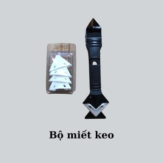 Bộ dụng cụ miết keo silicon xây dựng kèm đầu vuốt trét bắn keo silicone dán kính