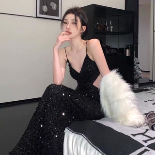 Đầm đi tiệc bling bling hở lưng phong cách sexy thời trang nữ hera N16