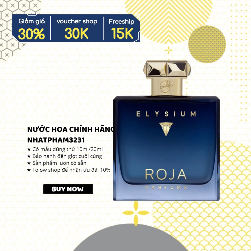 Roja - Elysium Parfum 10ml Chính Hãng