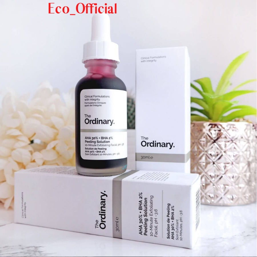 Tinh Chất Peel Da The Ordinary AHA 30% + BHA 2% Loại Bỏ Tế Bào Chết, Giảm Mụn, Dưỡng Trắng, Mờ Thâm 30ml