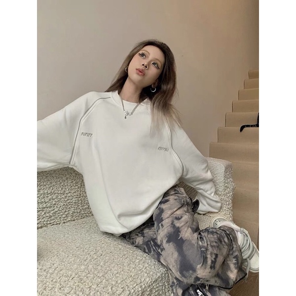 Varvet Áo Sweater Nỉ Cao Cấp Trendy Cá Tính Cực Chất Trendy