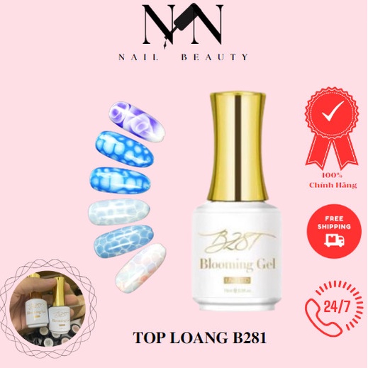 Top Loang B281 15ml , Gel Tạo Loang, gel trang trí móng
