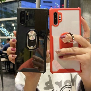 Ốp Điện Thoại Acrylic Trong Suốt Chống Rơi Có Nhẫn Đỡ Cho Samsung S23 S22 S21 Ultra Plus