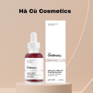Pell tẩy da chết hóa học the ordinary aha 30% + bha 2% peeling solution 30ml
