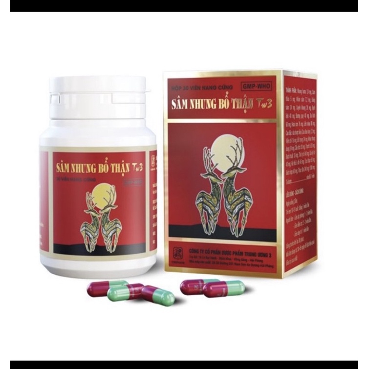 sâm nhung bổ thận TW3