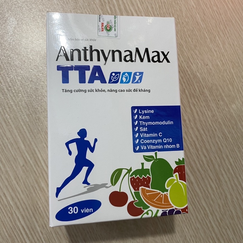 Viên uống vitamin tổng hợp Thymomodulin + Vitamin C +  vitamin nhóm B giúp tăng sức đề kháng bồi bổ cơ thể Anthynamax