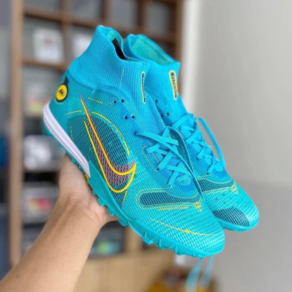 Giày Bóng Đá Mercurial Superfly 8 Academy TF Màu Xanh
