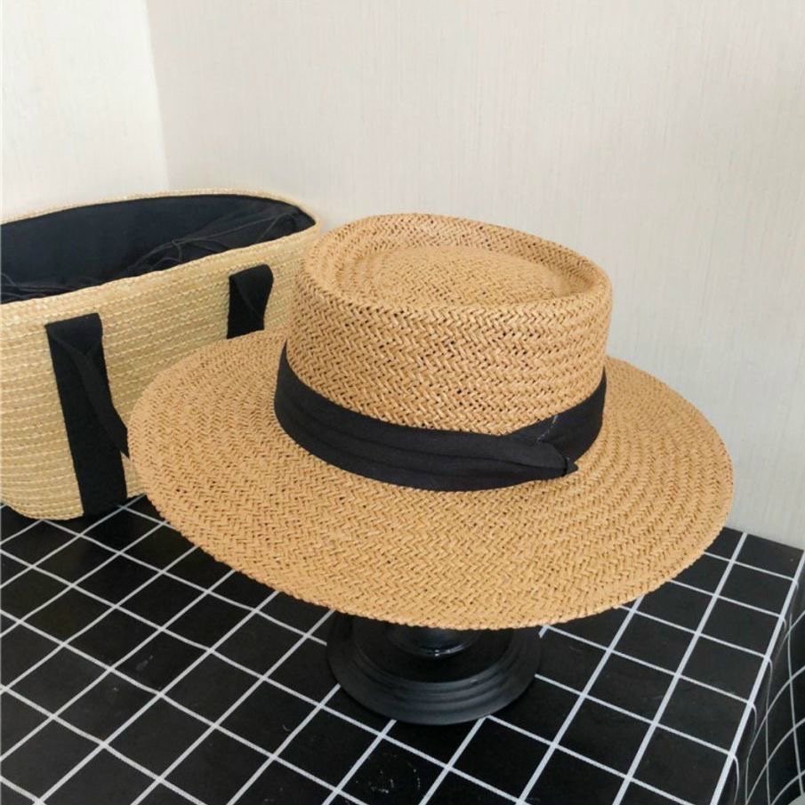 Mũ Cói đi biển Gaucho Panama cao cấp chất liệu cói tự nhiên viền trắng đen Nón cói hotrend