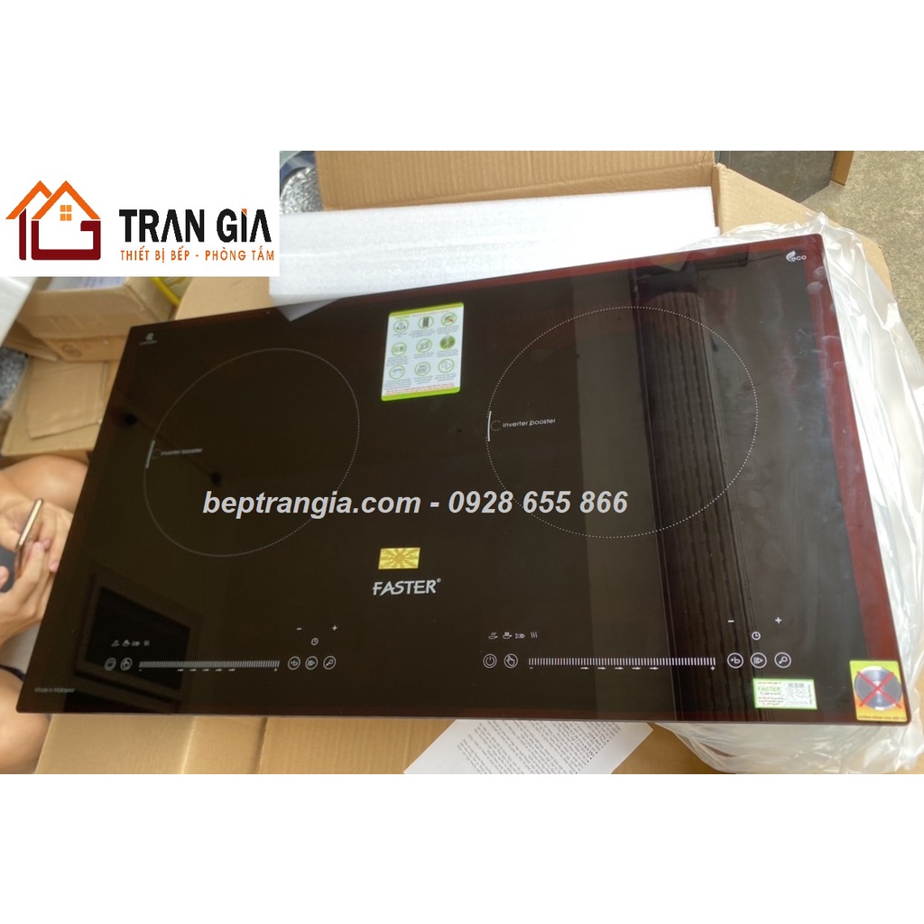 Bếp từ Faster FS 922I Bếp từ đôi inverter Faster FS922I, Bếp điện từ 2 lò nhập khẩu Malaysia