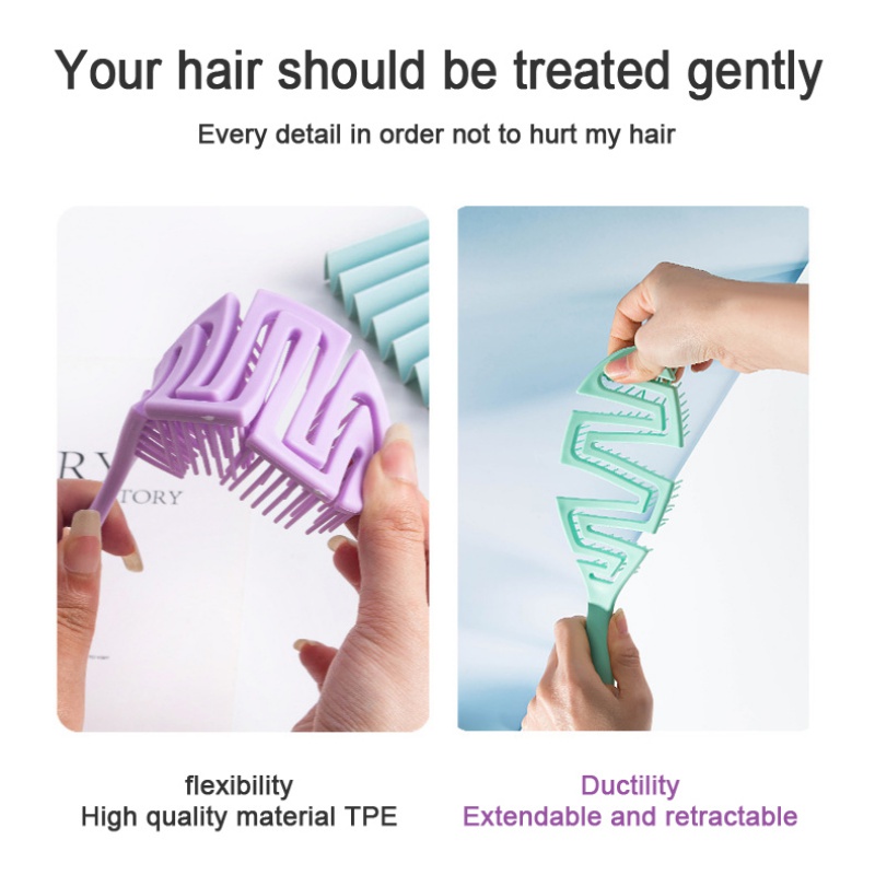 Lược Chải Tóc Massage Da Đầu Khô Và Ướt Tiện Dụng
