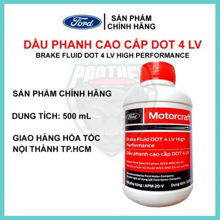 [CHÍNH HÃNG] Dầu thắng DOT 4 chính hãng FORD - Brake Fluid DOT 4 High Performance - 500mL, Mã: APM-20-V