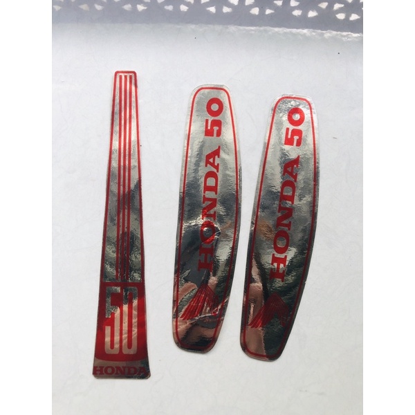 Tem Cub 50-78 Đỏ Mặt Nạ Dài Decal in