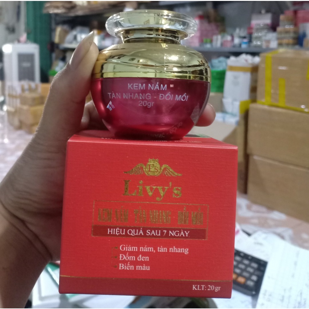 Kem nám , tàn nhang , đồi mồi Livy Đỏ