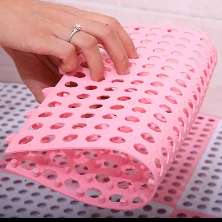Miếng Thảm Nhựa Ghép Trải Sàn Hàng Nhà Máy Siêu Bền - Tấm nhựa lót sàn Chống Trơn Trượt An Toàn Cho Nhà Tắm