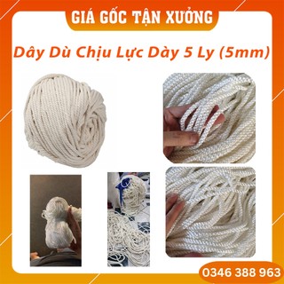 [ Tính Theo mét dài] Dây Dù Chịu Lực Loại 5mm (5 ly), Dây Dù Đan Lưới (1m dài)