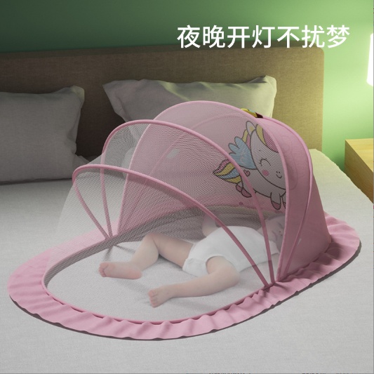 Màn chụp cho bé gấp gọn TOBÉ, mùng chụp cho bé chống muỗi, dùng cho giường và nôi cũi