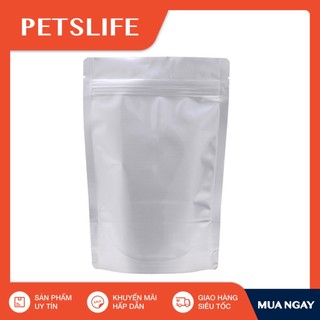 1 chiếc túi zip đáy đứng 1 mặt bạc 1 mặt trong size 18x26