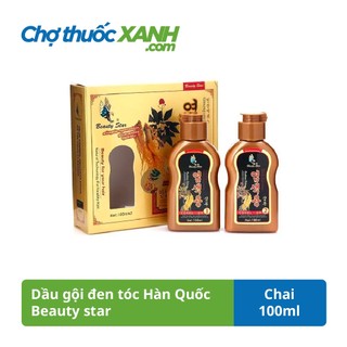 Dầu gội đen tóc Hàn Quốc Beauty Star Ginseng Inslant Dyeing 100ml)