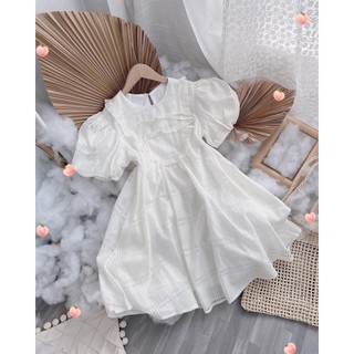 ĐẦM BBDOLL VOAN Ô CỔ BÈO⚡HỎA TỐC⚡ MEOINDAHOUSE